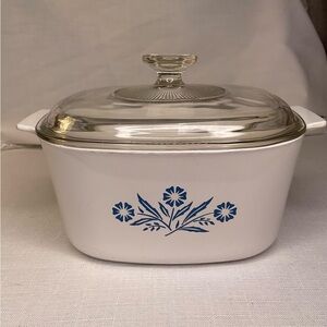 Rare Vintage Corning Ware Blue Cornflower 3 Quart Casserole Dish